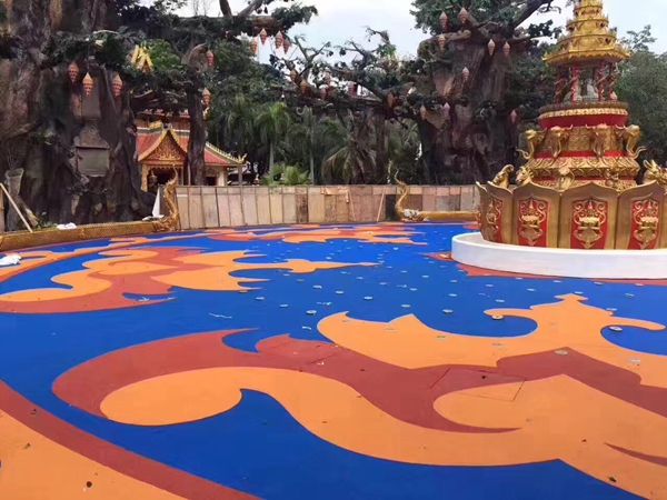 EPDM彩色顆粒球場(chǎng)施工具有許多優(yōu)點(diǎn)